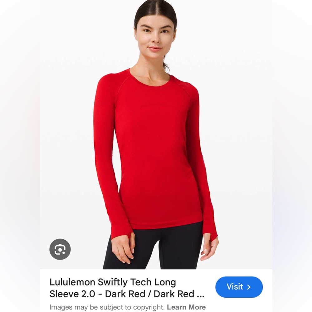 Red Swiftly tech long sleeve 2.0